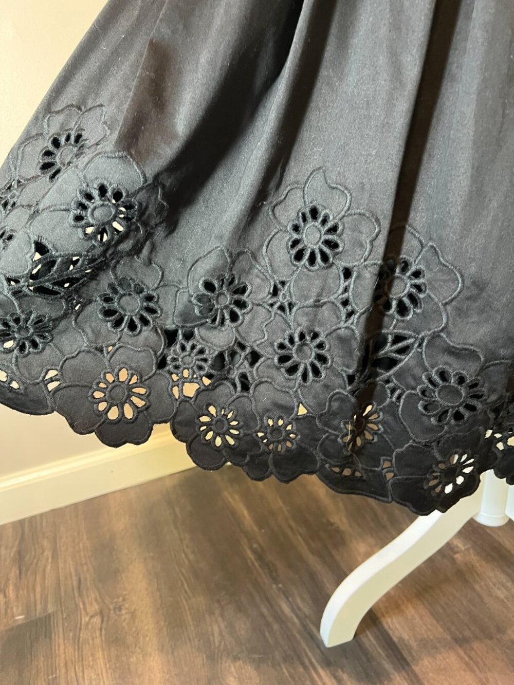 Vintage Black Halter Fit and Flare Dress with Pearl waistband, Size Large? - Picture 6 of 16
